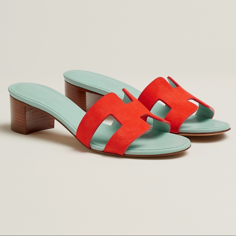 Hermes Oasis Orange/Turquoise Sz. 37.5